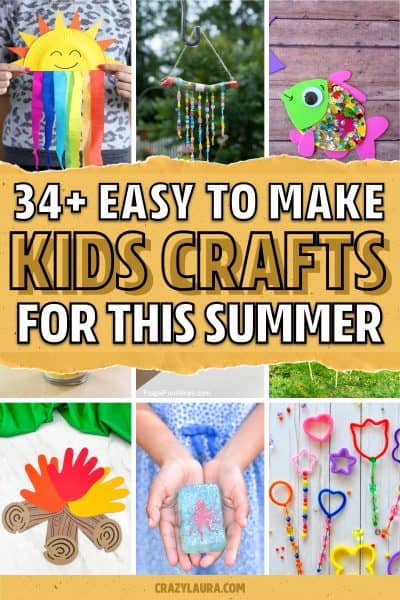 34+ Fun & Creative Summer Crafts For Kids In