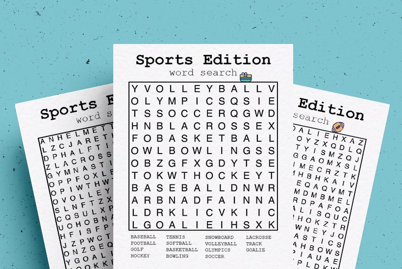 Free Sports Word Search Printable Games To Print