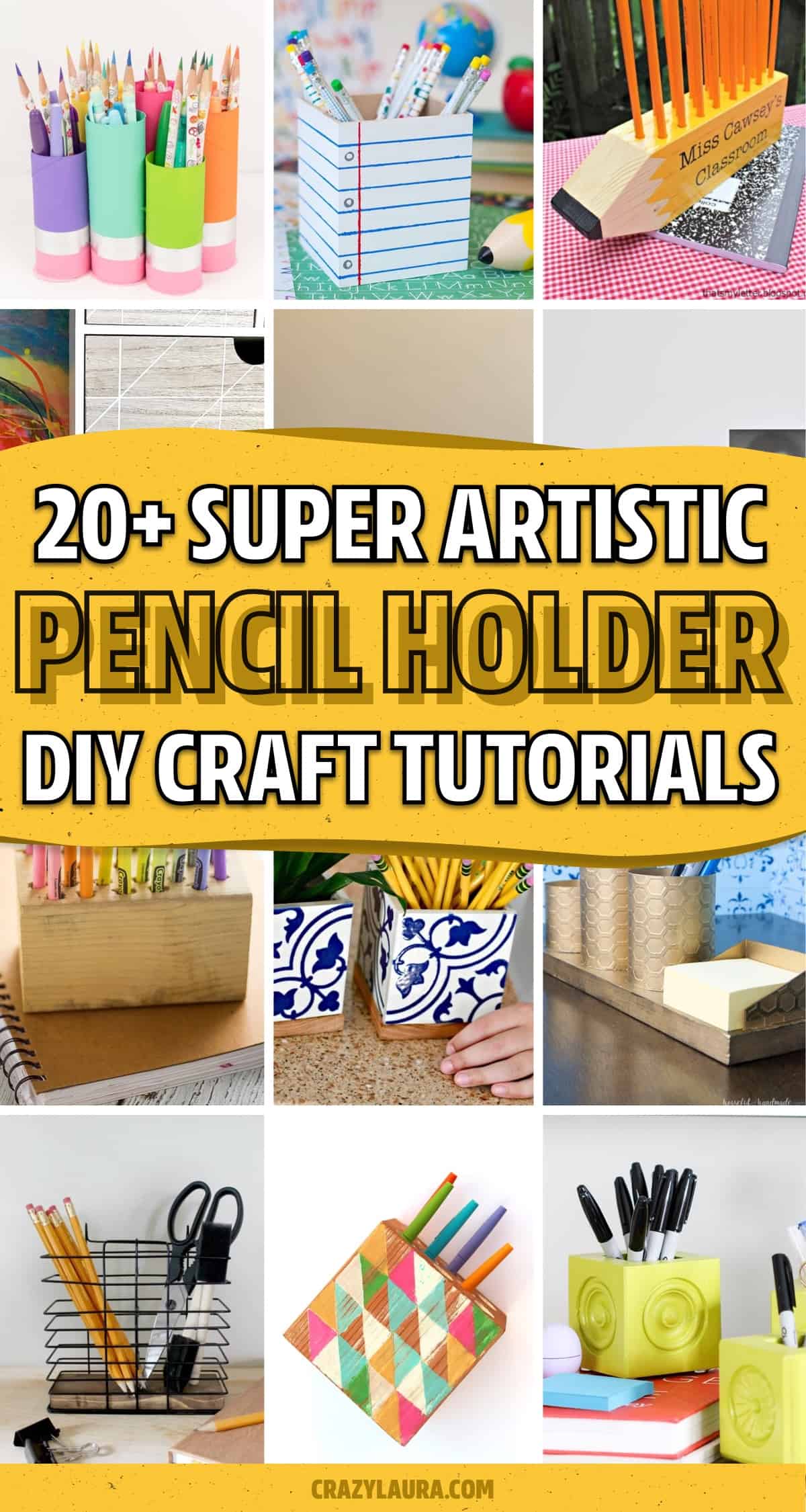 easy to make pencil holders