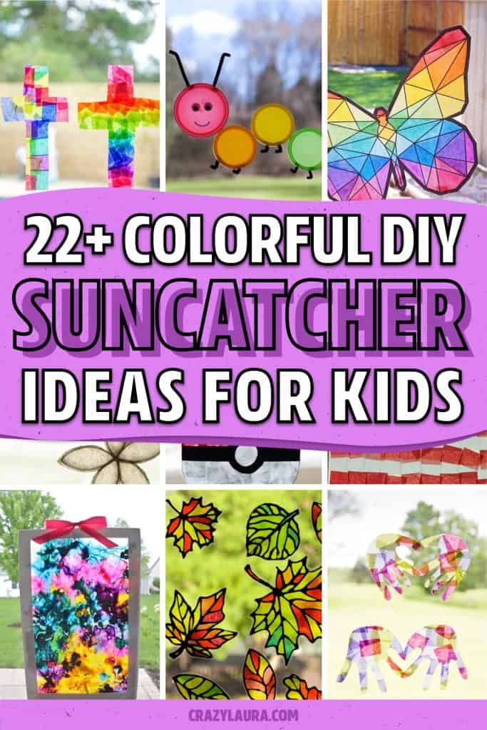 22+ Best DIY Suncatchers & Craft Ideas For Kids - Crazy Laura