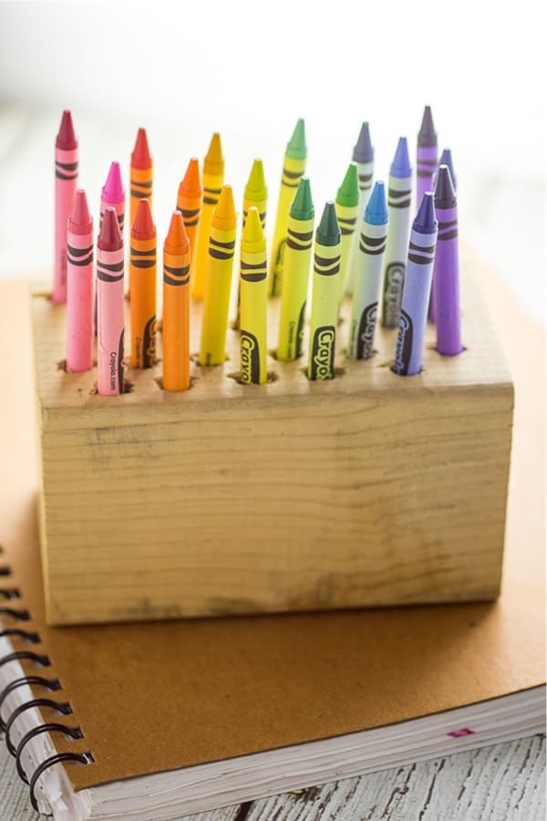 kids crayon organizer diy tutorial