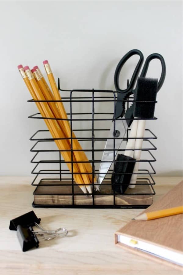 how to make metal pencil holders
