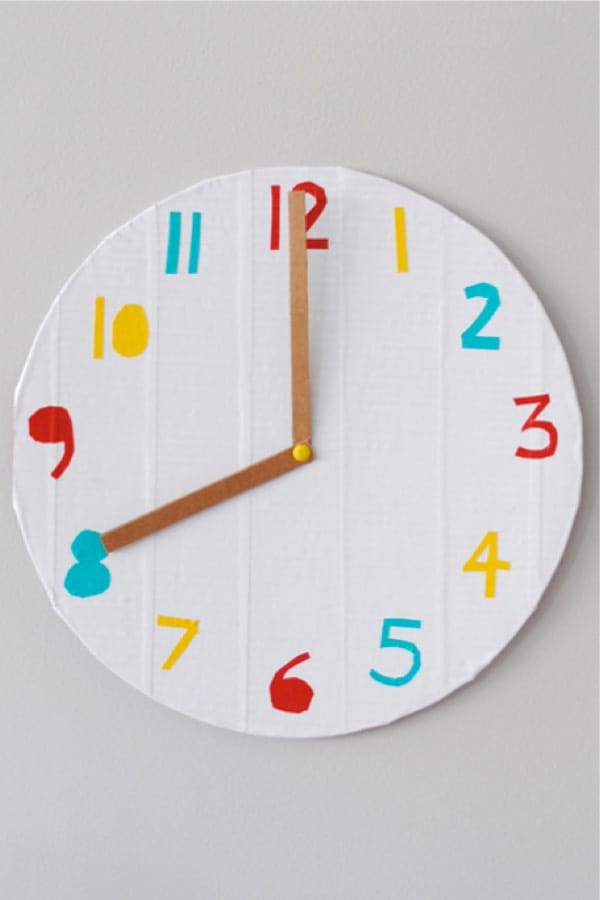 cheap clock craft for kids room