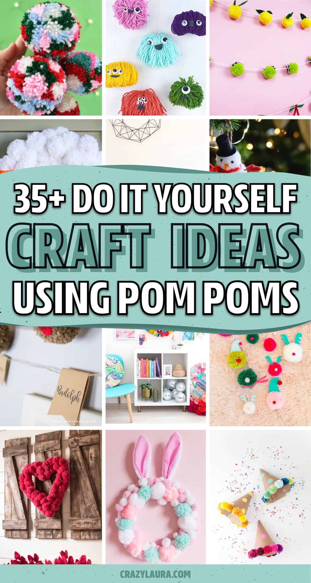 quick and easy pom pom crafts