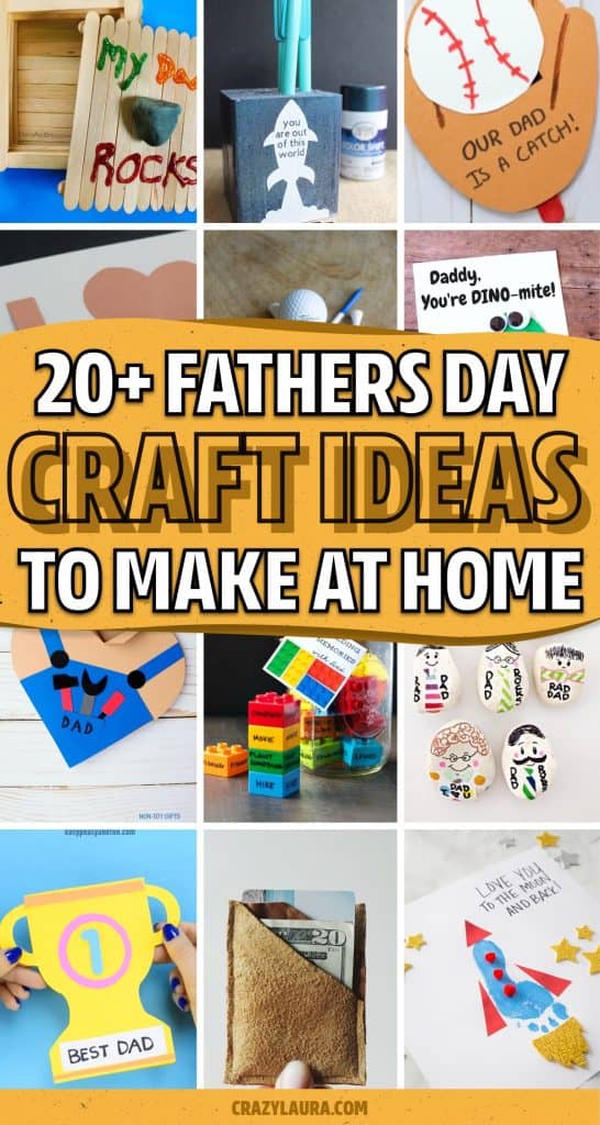 20+ Thoughtful DIY Fathers Day Crafts & Card Ideas - Crazy Laura