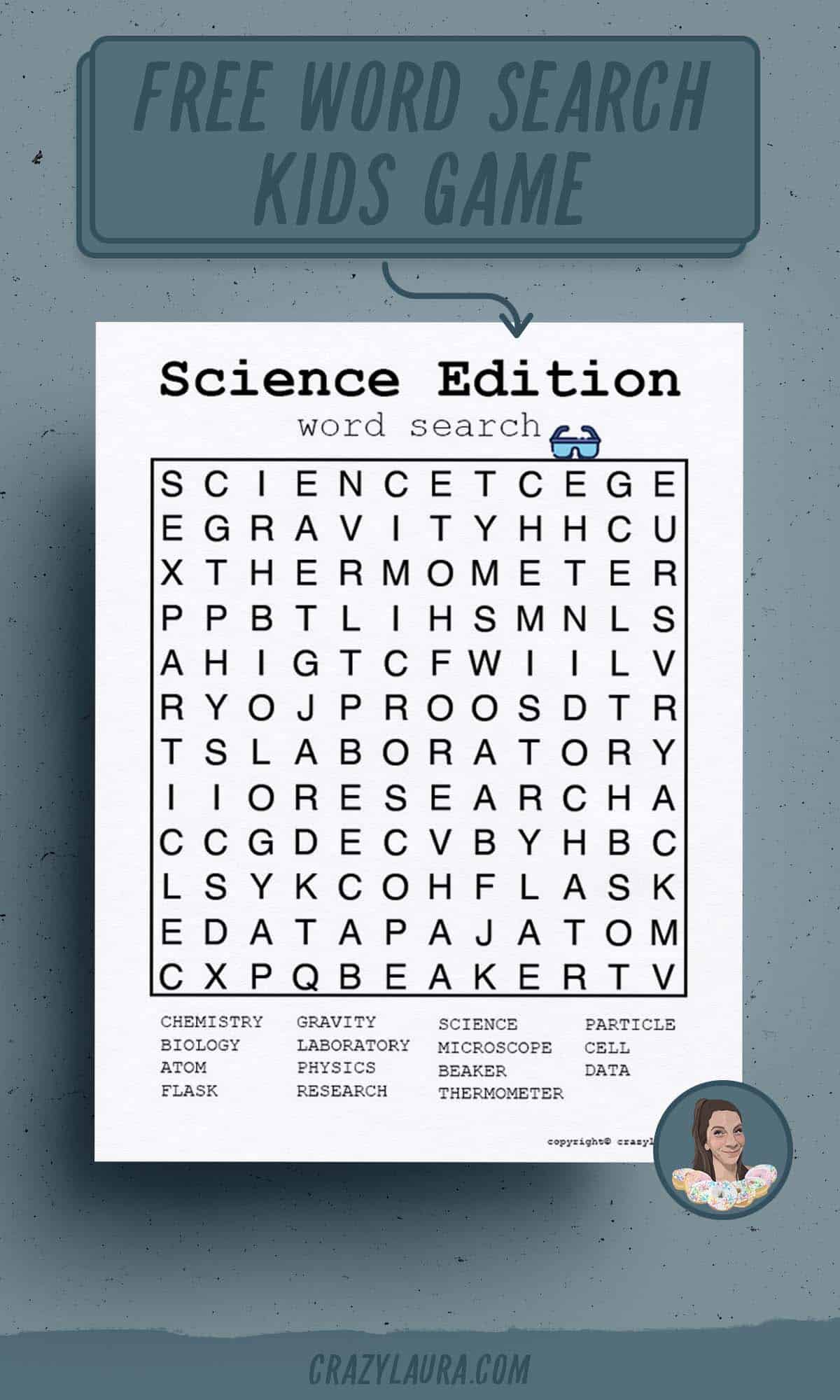 kids science game sheets