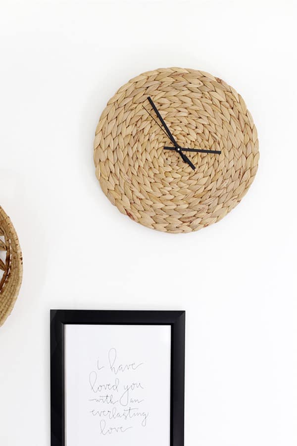 super easy clock to make at home