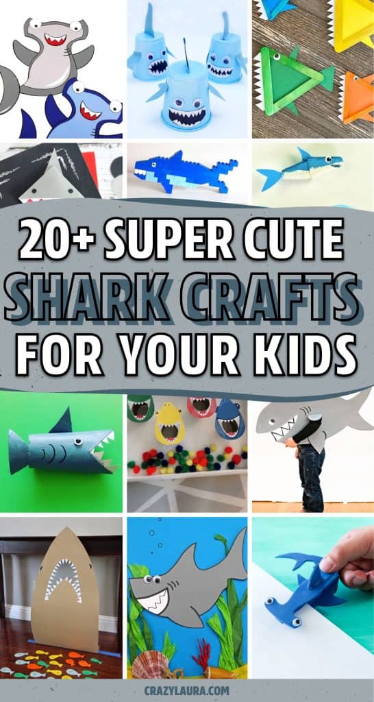 20+ Super Cute Shark Crafts & Ideas For Kids - Crazy Laura