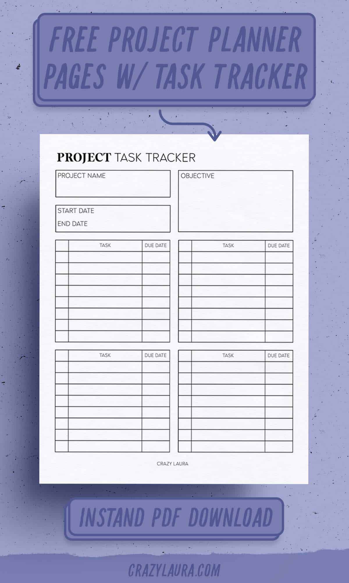 free blank planner pages