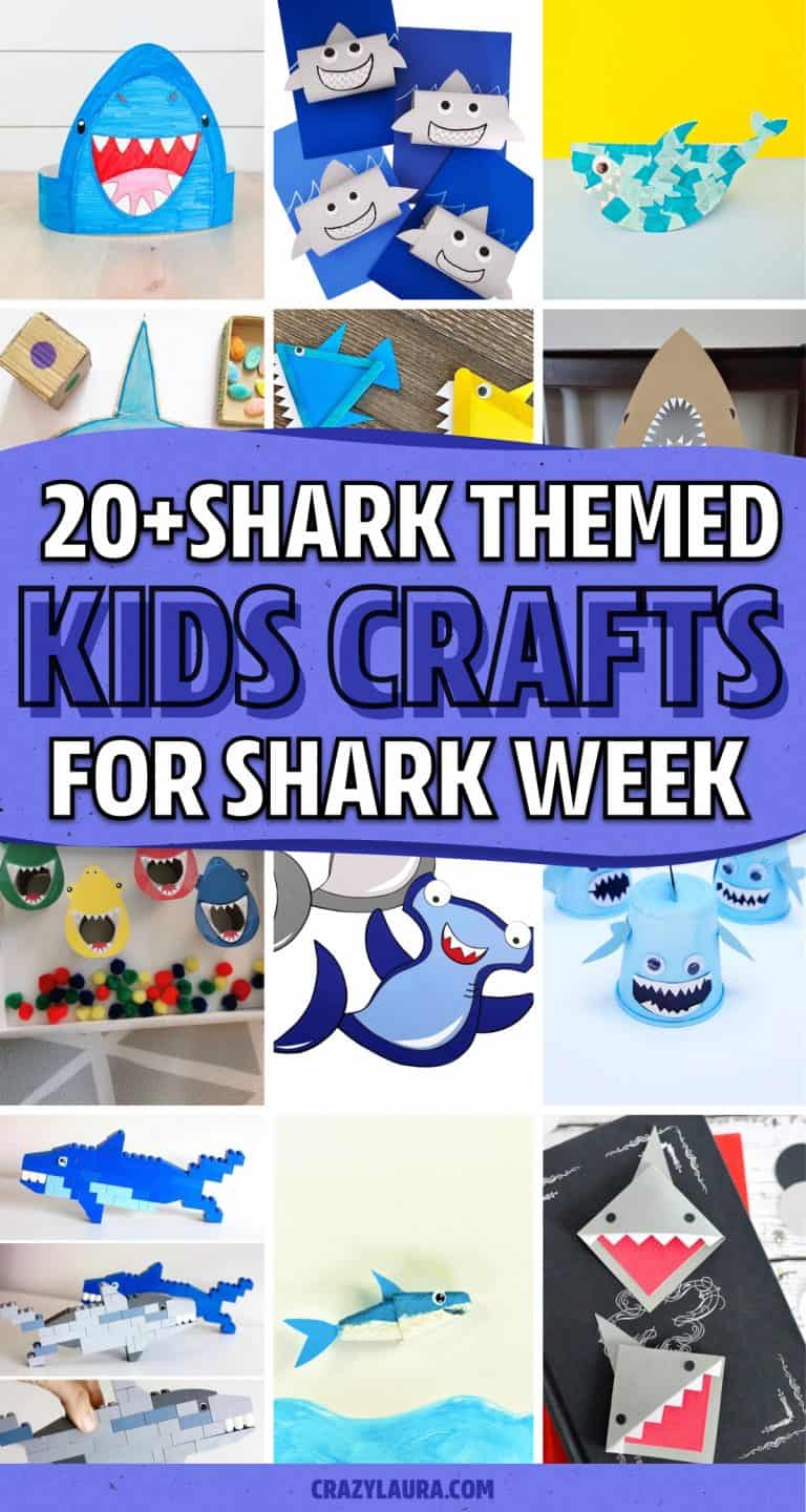 20+ Super Cute Shark Crafts & Ideas For Kids - Crazy Laura