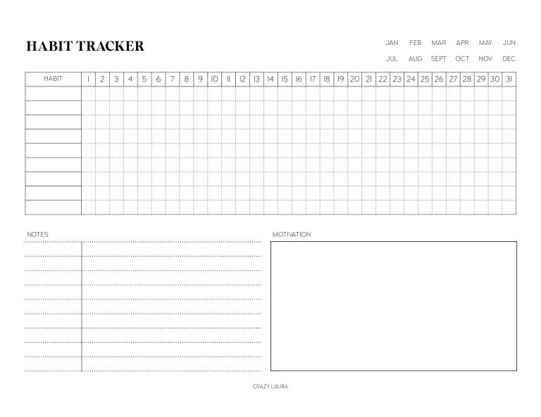 Student Planner Printable Pack With 16 Pages - Crazy Laura