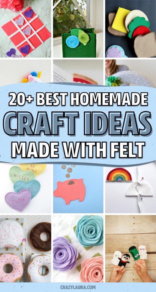 20+ Adorable Felt Crafts For Kids & Tutorial Ideas - Crazy Laura