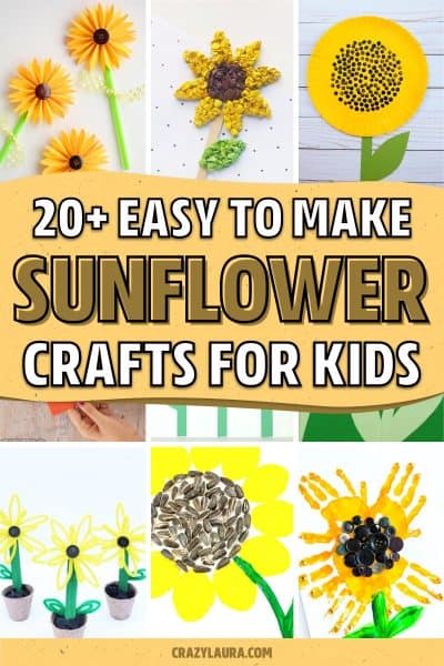 20+ Best Sunflower Crafts For Kids In