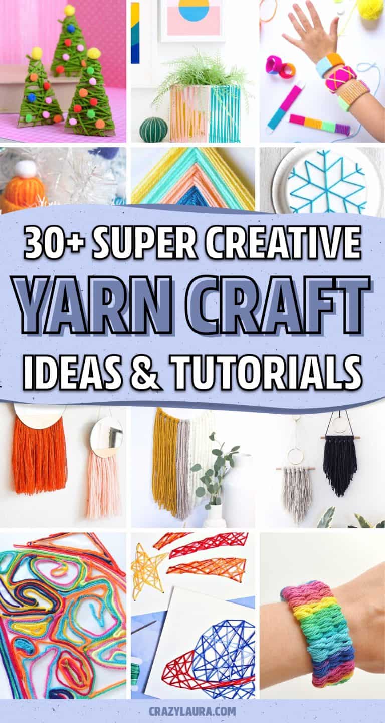 33+ Cheap & Creative Yarn Crafts For Inspiration - Crazy Laura