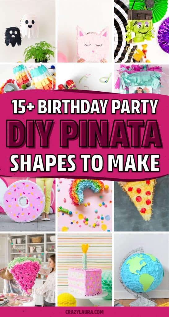 15+ DIY Pinata Craft Ideas & Tutorials For Parties - Crazy Laura