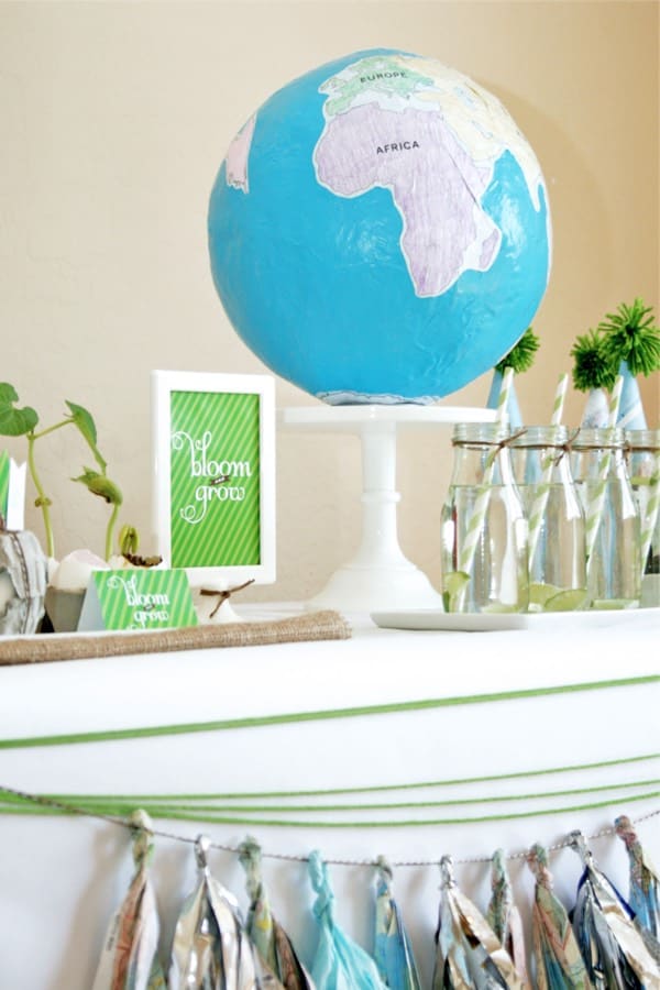 paper mache earth day craft for kids