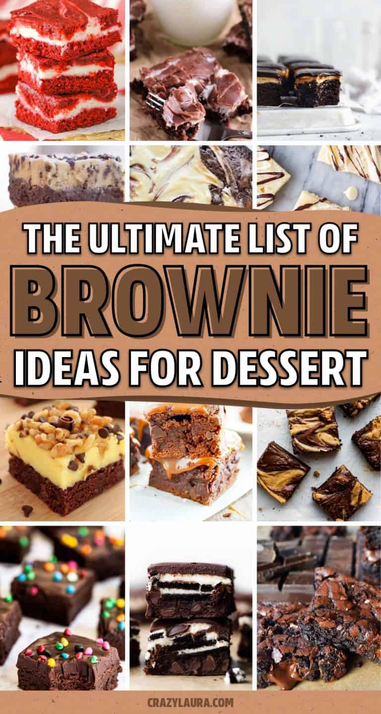 20+ Best Brownie Recipes That Are To Die For - Crazy Laura