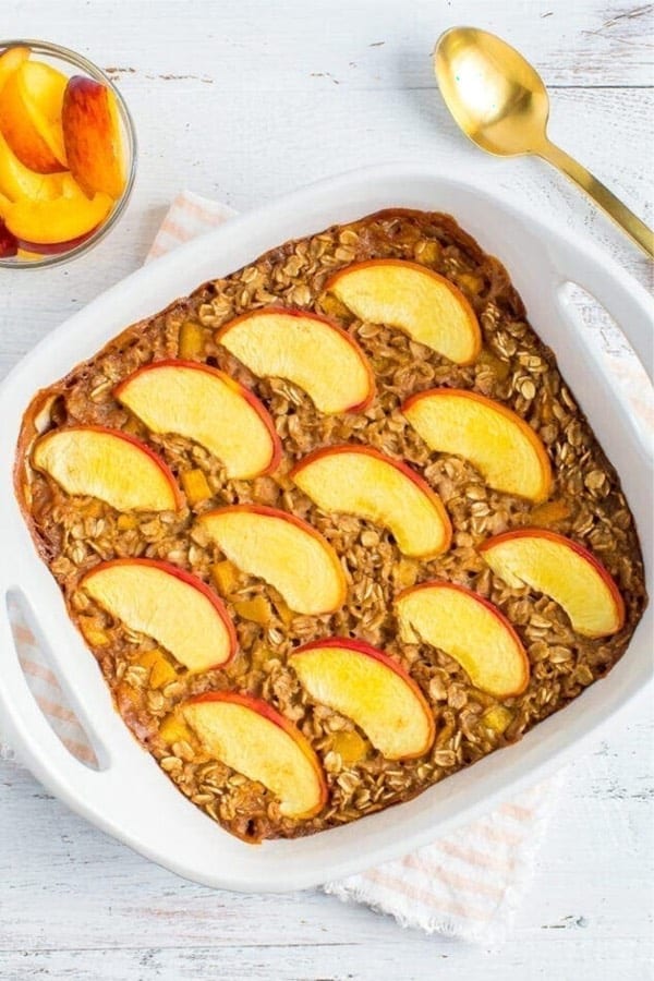 easy to make oatmeal recipe with peaches