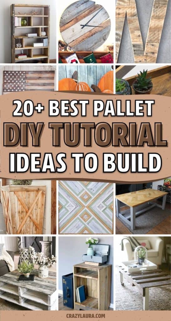 20+ Best DIY Pallet Projects & Step By Step Tutorials - Crazy Laura