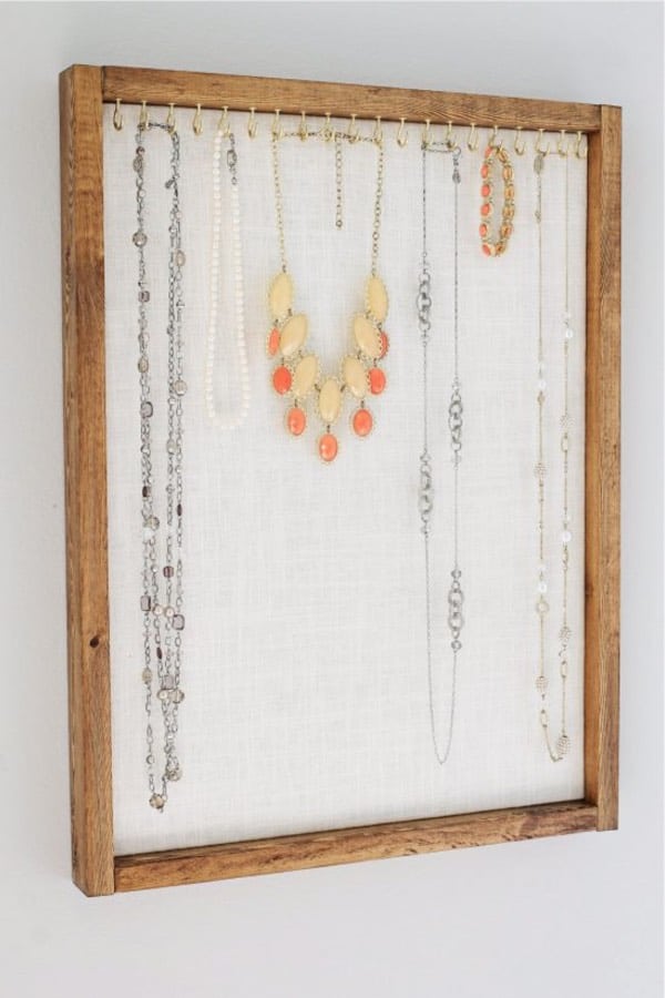 how to build a jewelry organizer at home