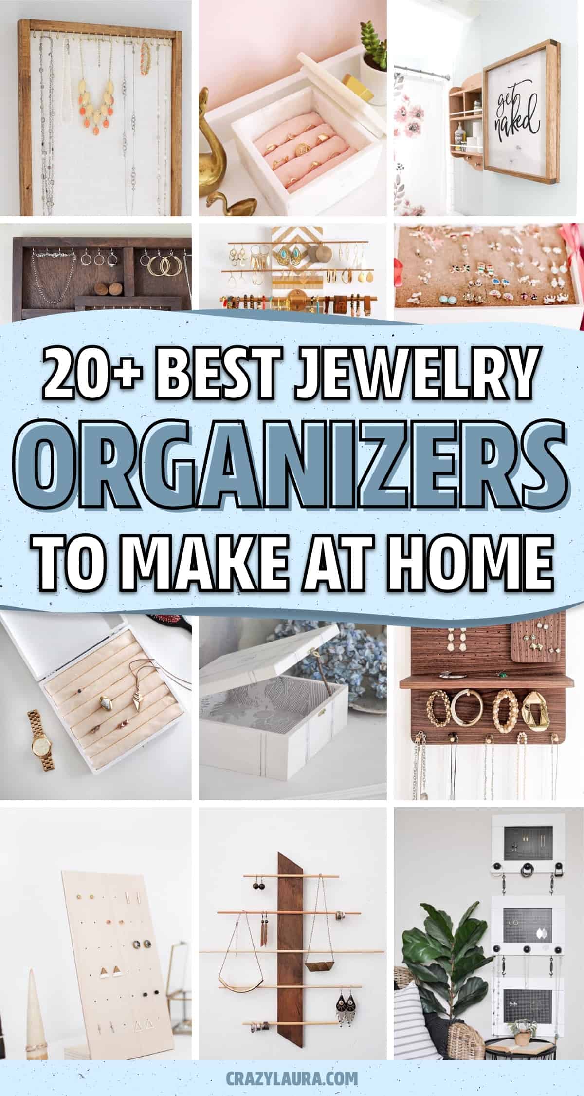 jewelry diy organization craft projects