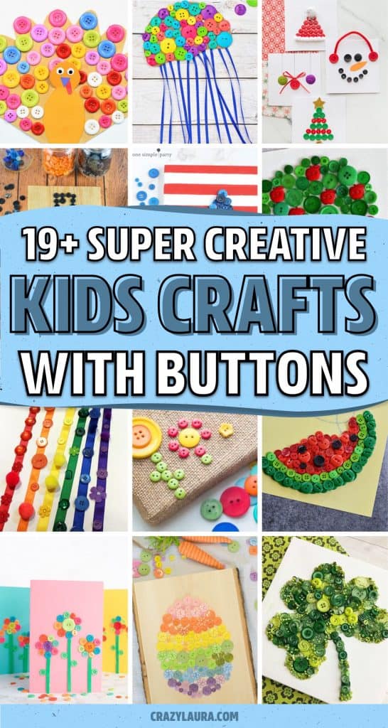 19+ Best Button Crafts For Kids in