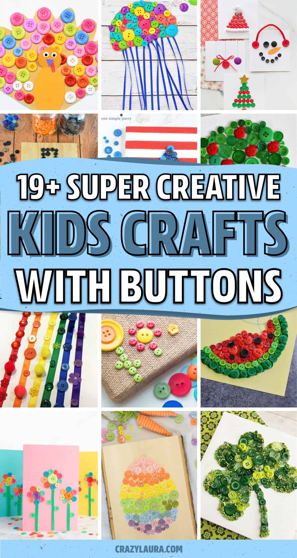 arts and crafts for kids with button
