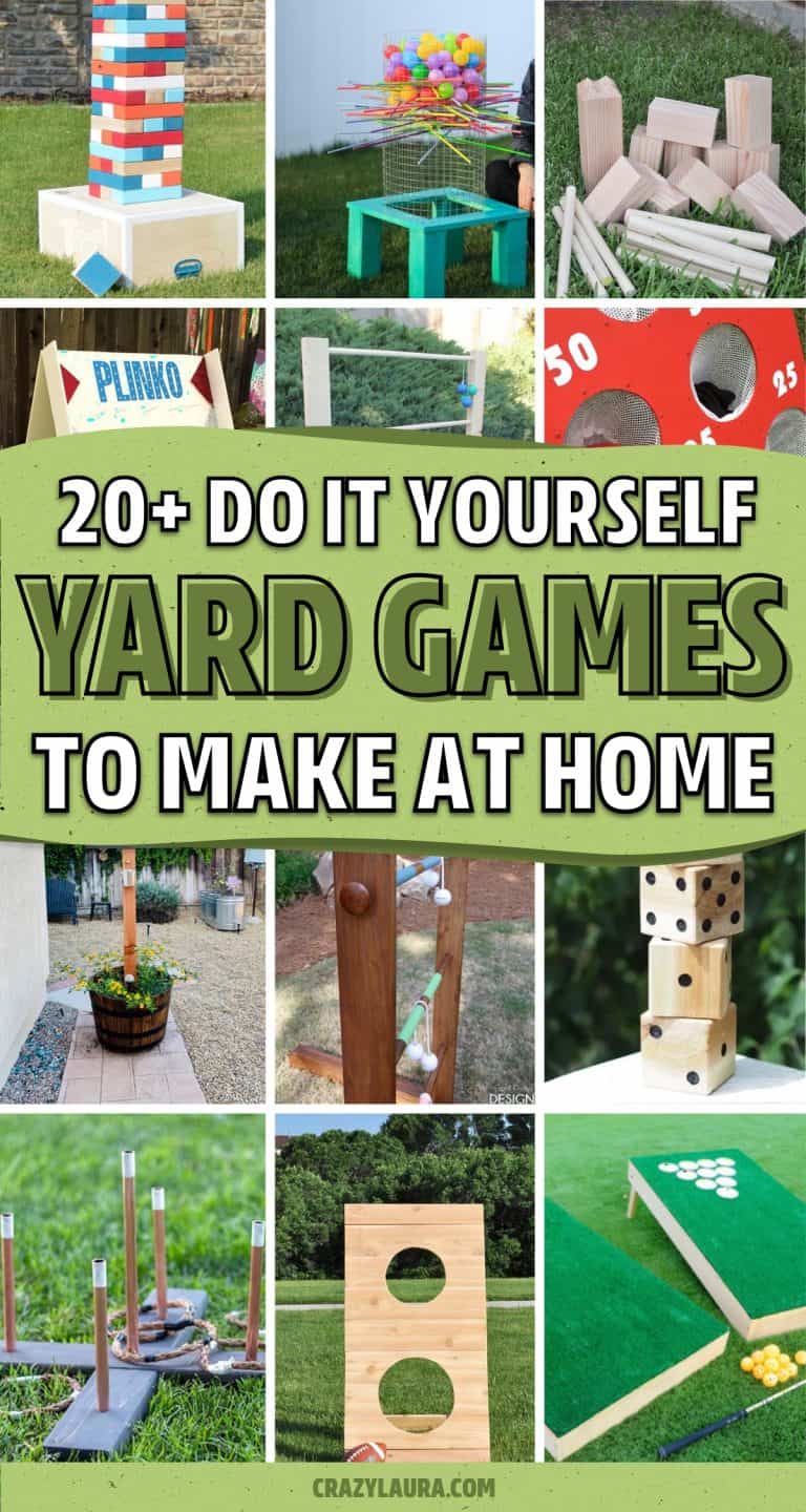 20+ Best DIY Backyard Games & Lawn Activity Ideas - Crazy Laura