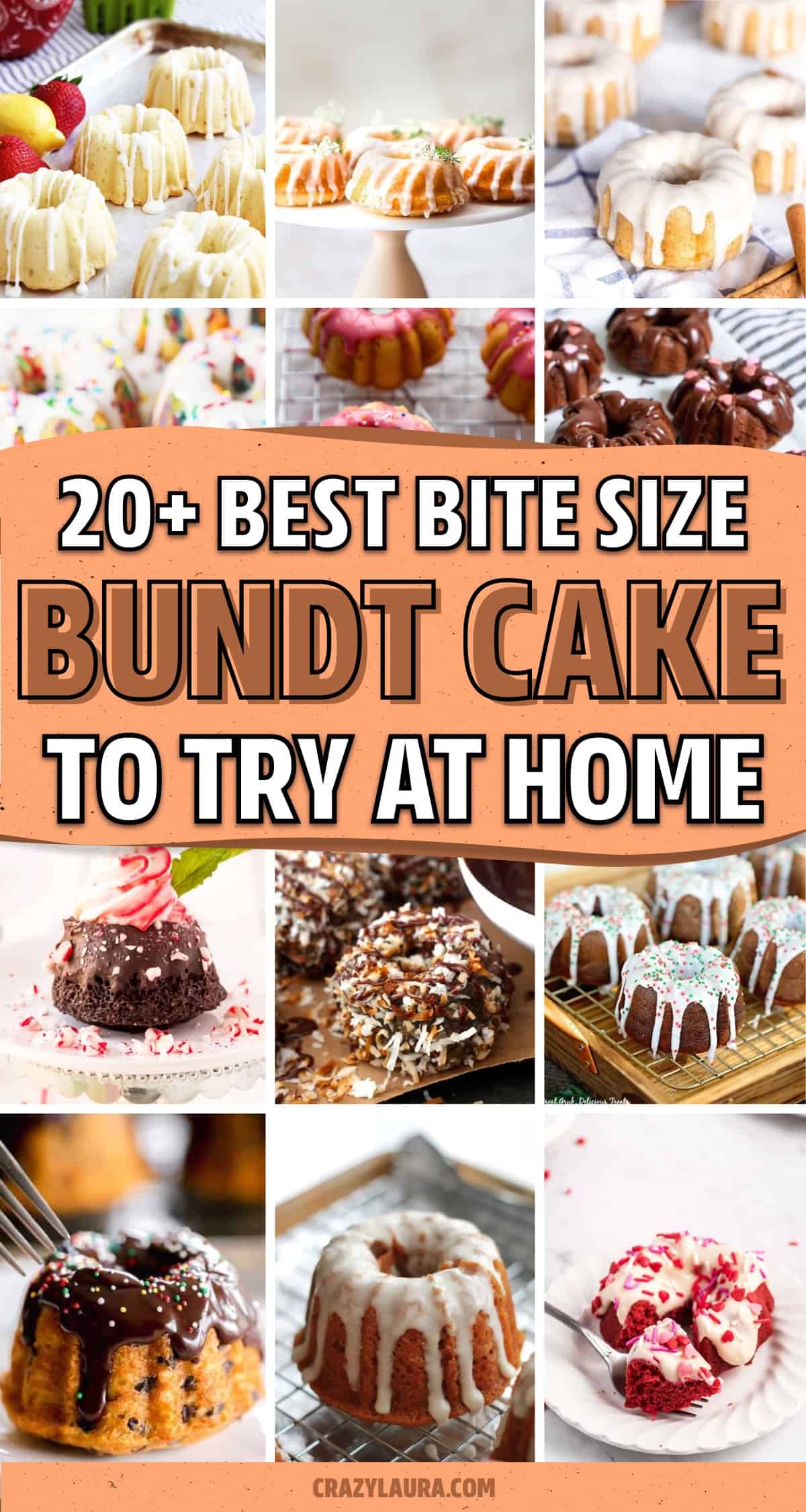 personal sized bundt cake dessert tutorials