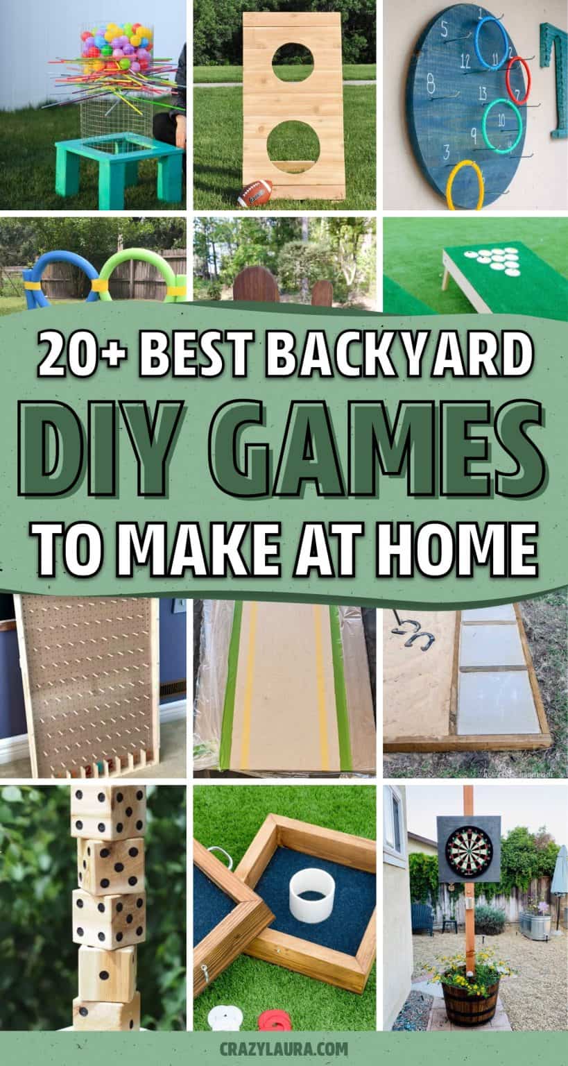 20+ Best DIY Backyard Games & Lawn Activity Ideas - Crazy Laura