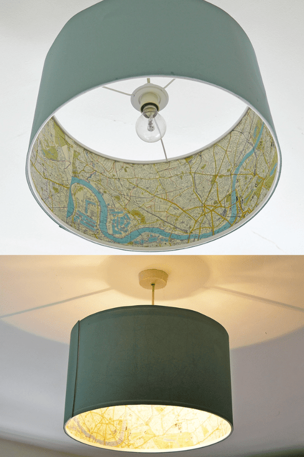 Ikea Lamp Hack with Map