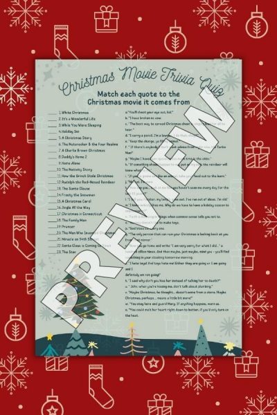 4 Fun Free Printable Christmas Trivia Game Sets