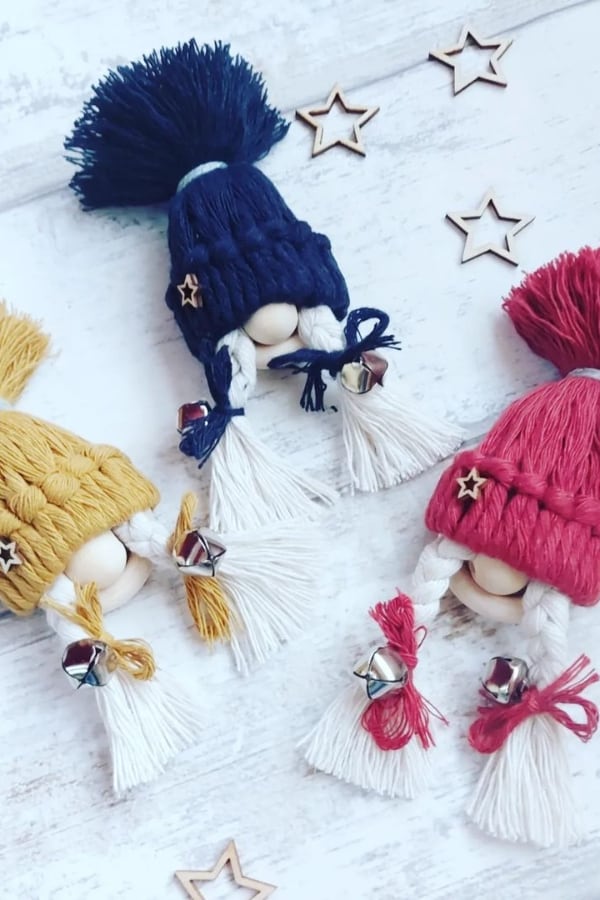 MACRAME CHRISTMAS GONKS