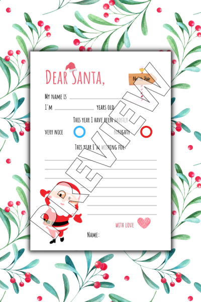 3 Free Christmas Printables For Kid's Wish List In 2024