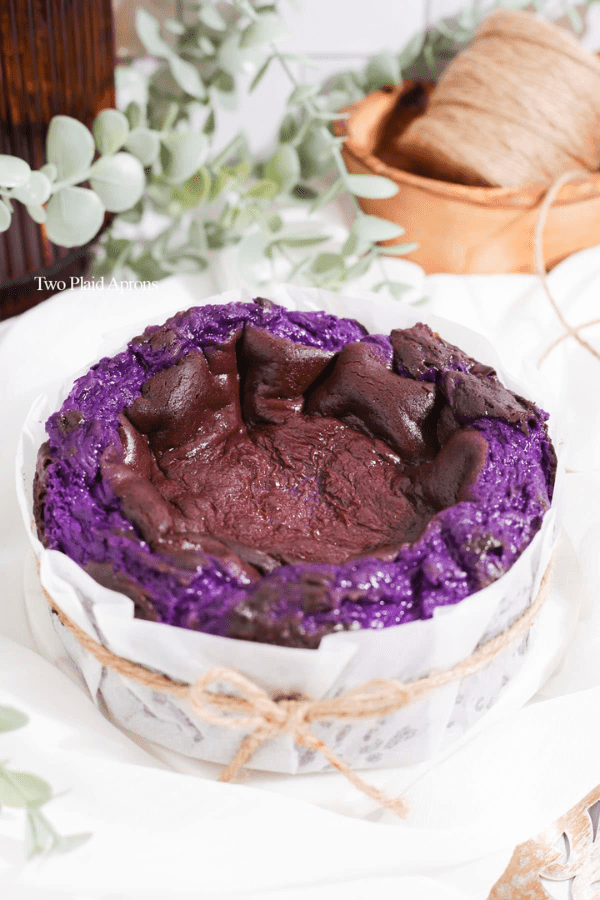 Ube Basque Cheesecake