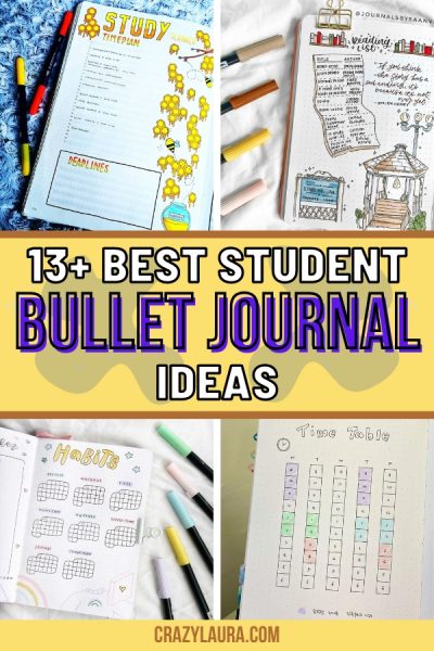 13+ Genius Bullet Journal Ideas for Students in