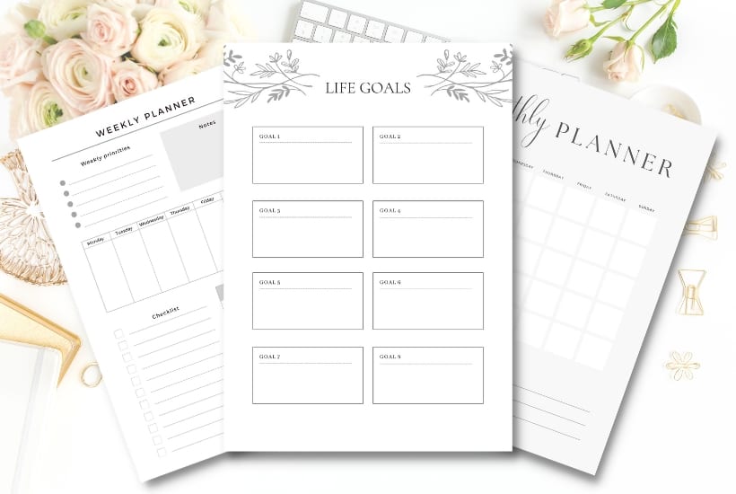 Get Organized with these 10+ Free Life Planner Printables