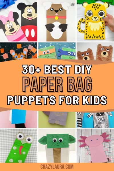 30+ Adorable Paper Bag Puppets for Kids To Get Creative