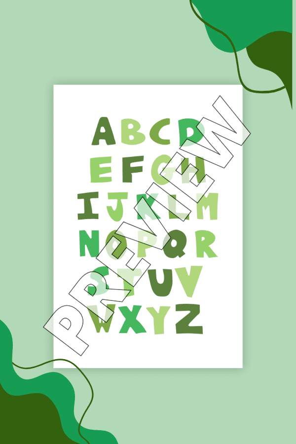 Green Alphabet