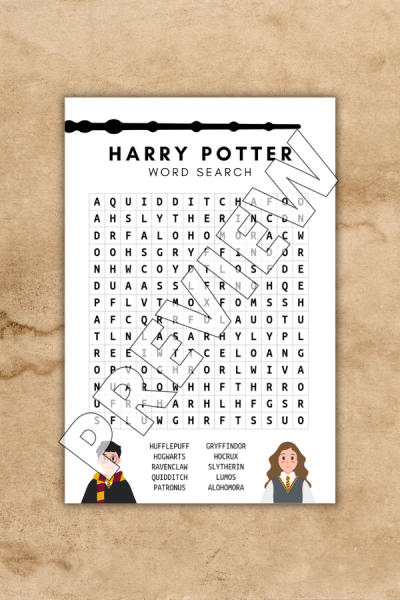 3 Free Harry Potter Printable Games To Try - Crazy Laura