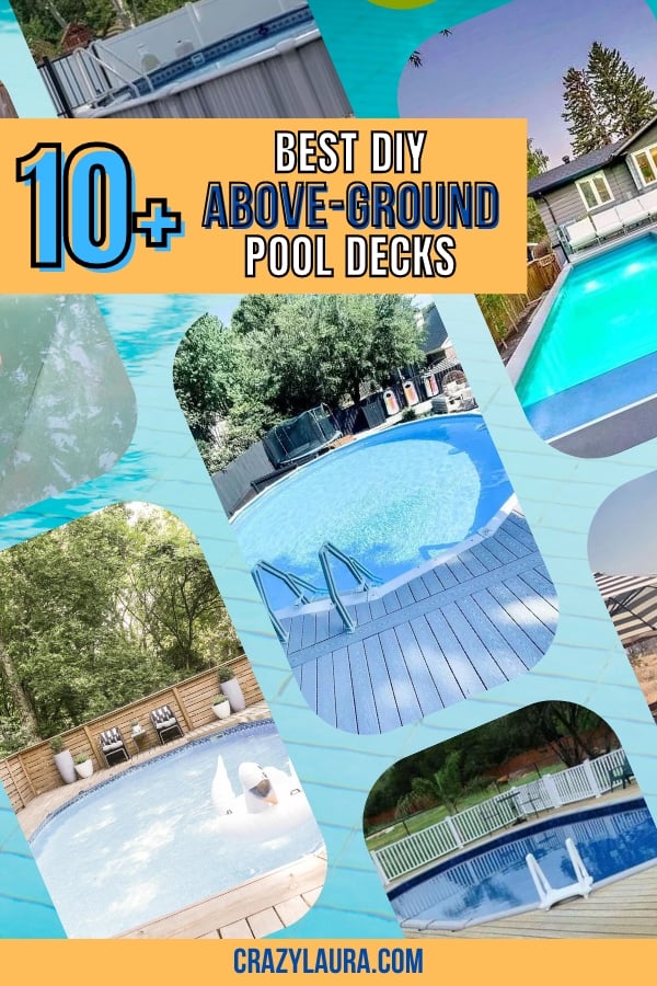 10+ DIY Above-Ground Pool Decks To Make a Splash