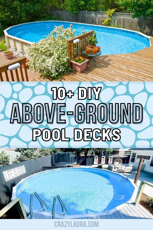 10+ DIY Above-Ground Pool Decks To Make a Splash