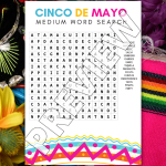 3 Free Word Search Cinco De Mayo Printables