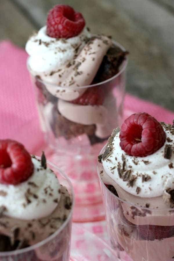 RASPBERRY BROWNIE TRIFLE