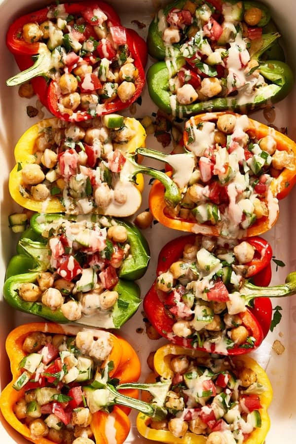 VEGETARIAN STUFFED PEPPERS