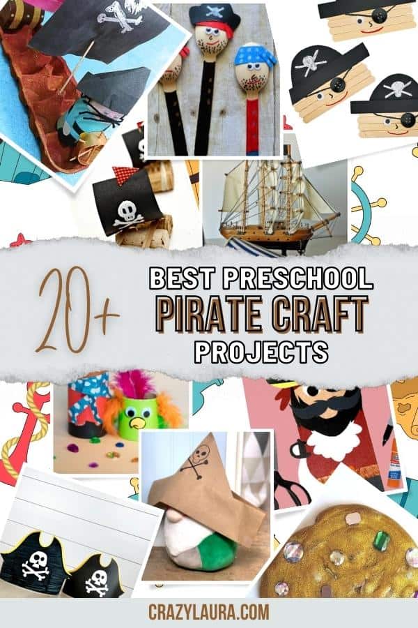 20+ Arrr-some Pirate Crafts Projects for Preschool