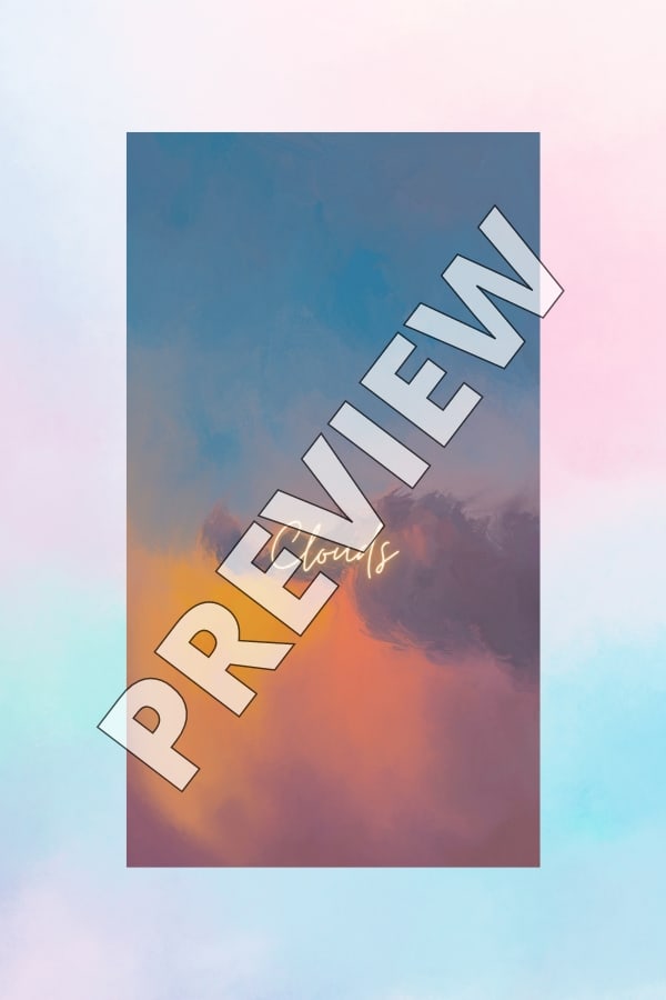 COLORFUL CLOUD ILLUSTRATION PHONE WALLPAPER