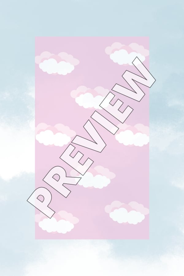 PINK CUTE CLOUD PATTERN PHONE WALLPAPER