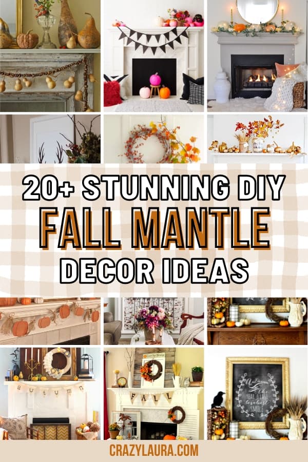 20+ Stunning & Magical DIY Fall Mantel Decor Ideas