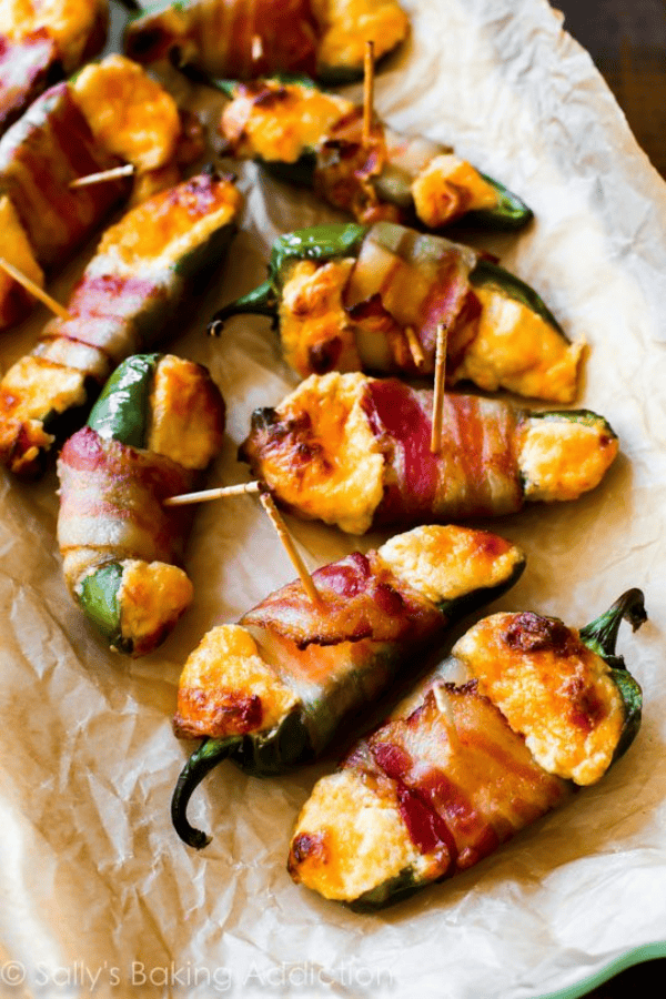 Bacon Wrapped Cheesy Stuffed Jalapeños